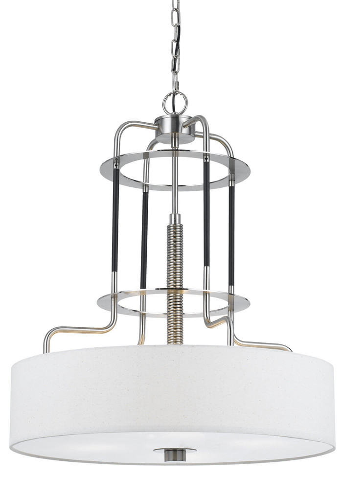Cal Lighting - FX-3652-4 - Four Light Chandelier - Brushed Steel