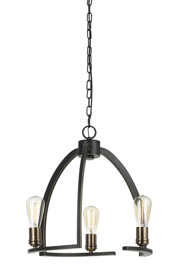 Cal Lighting - FX-3664-3 - Three Light Chandelier - Kinder - Dark Bronze