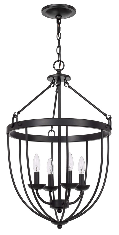 Cal Lighting - FX-3762-4 - Four Light Chandelier - Grafton - Matte Black