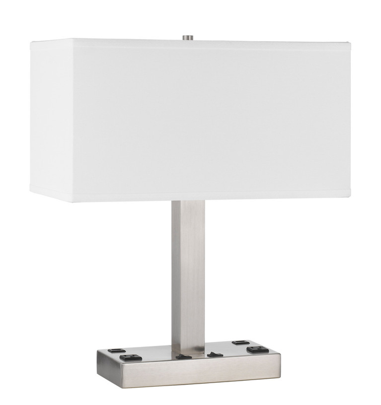 Cal Lighting - LA-8036DK - Two Light Desk Lamp - Colmar - Brushed Steel