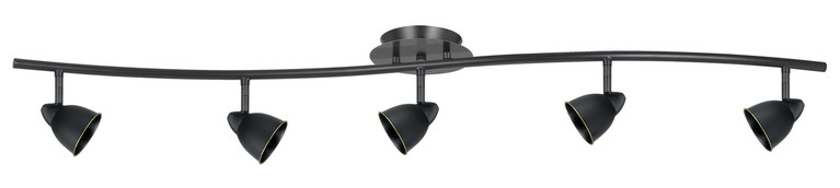 Cal Lighting - SL-954-5-DB/CDB - Five Light Pendant - Serpentine - Dark Bronze