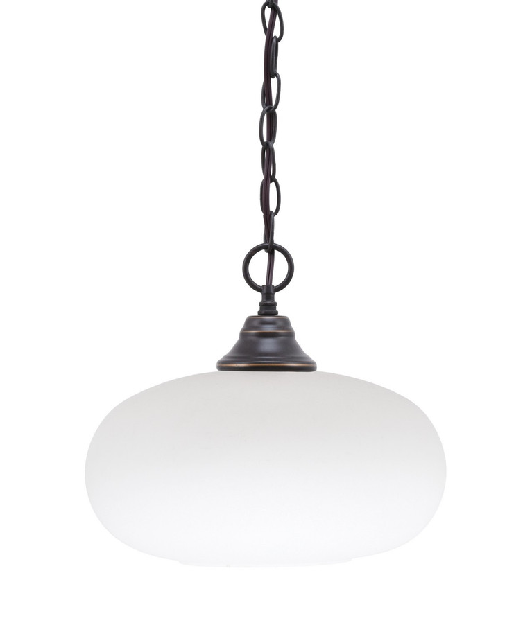 Toltec Lighting - 10-DG-216 - One Light Pendant - Chain - Dark Granite