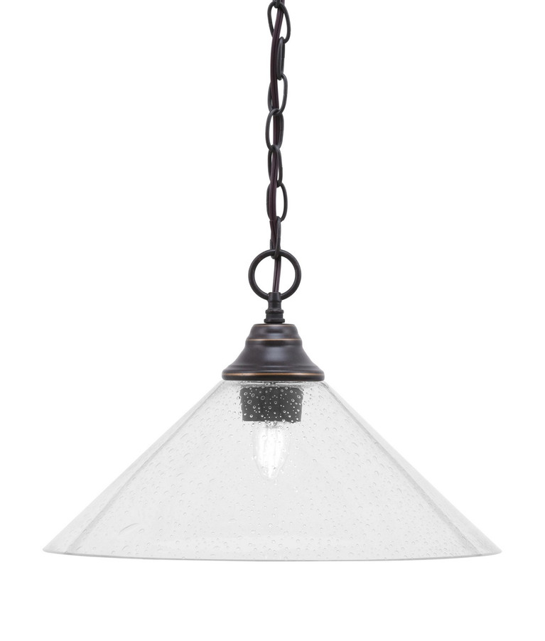 Toltec Lighting - 10-DG-308 - One Light Pendant - Chain - Dark Granite