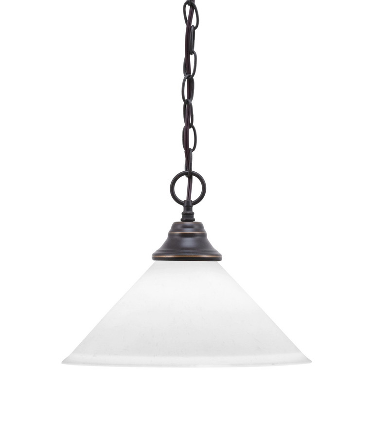 Toltec Lighting - 10-DG-316 - One Light Pendant - Chain - Dark Granite