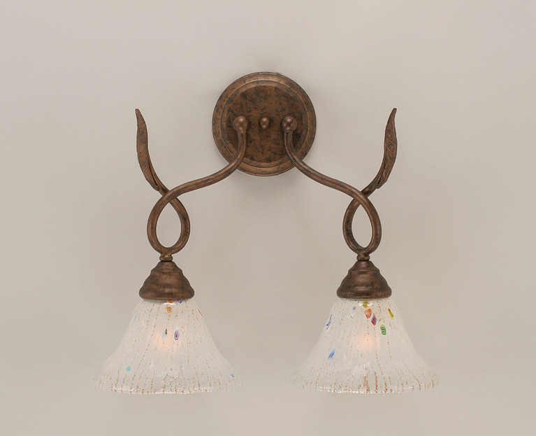 Toltec Lighting - 110-BRZ-751 - Two Light Wall Sconce - Leaf - Bronze