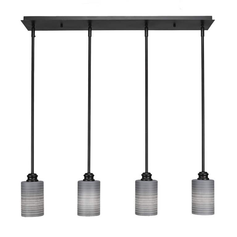 Toltec Lighting - 1156-ES-4062 - Four Light Linear Pendalier - Edge - Espresso