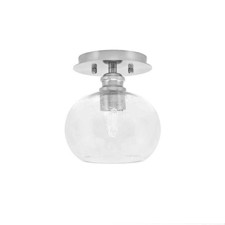 Toltec Lighting - 1160-BN-202 - One Light Semi-Flush Mount - Edge - Brushed Nickel