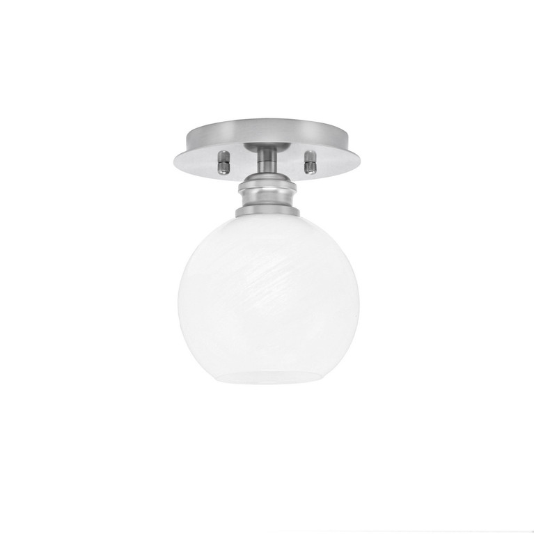 Toltec Lighting - 1160-BN-4101 - One Light Semi-Flush Mount - Edge - Brushed Nickel