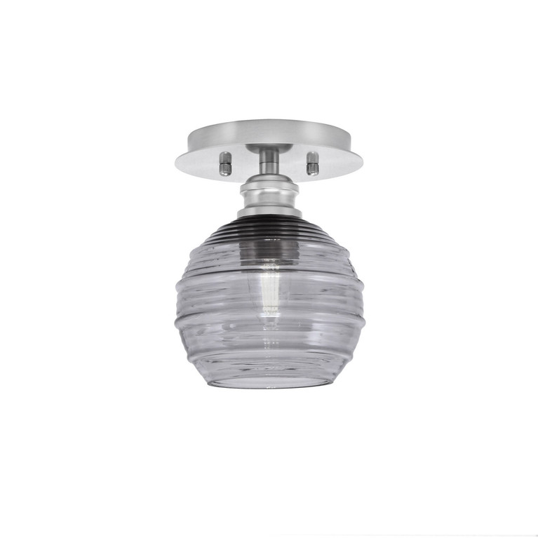 Toltec Lighting - 1160-BN-5112 - One Light Semi-Flush Mount - Edge - Brushed Nickel