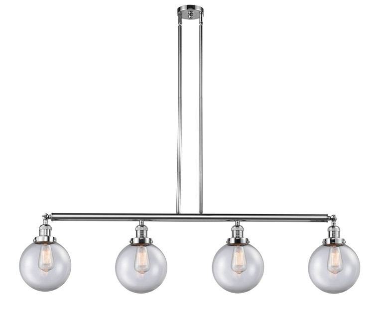 Innovations - 214-PC-G202-8 - Four Light Island Pendant - Franklin Restoration - Polished Chrome