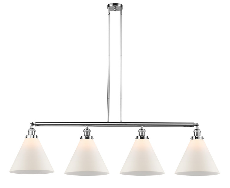 Innovations - 214-PC-G41-L - Four Light Island Pendant - Franklin Restoration - Polished Chrome