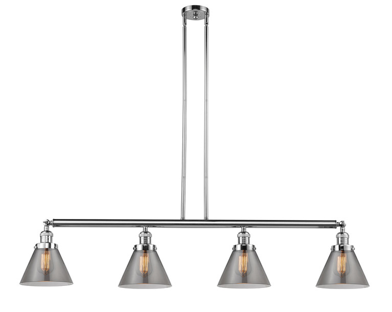 Innovations - 214-PC-G43 - Four Light Island Pendant - Franklin Restoration - Polished Chrome