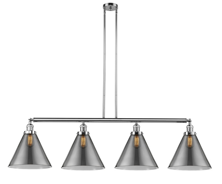 Innovations - 214-PC-G43-L - Four Light Island Pendant - Franklin Restoration - Polished Chrome
