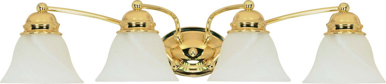 Nuvo Lighting - 60-351 - Four Light Vanity - Empire - Polished Brass