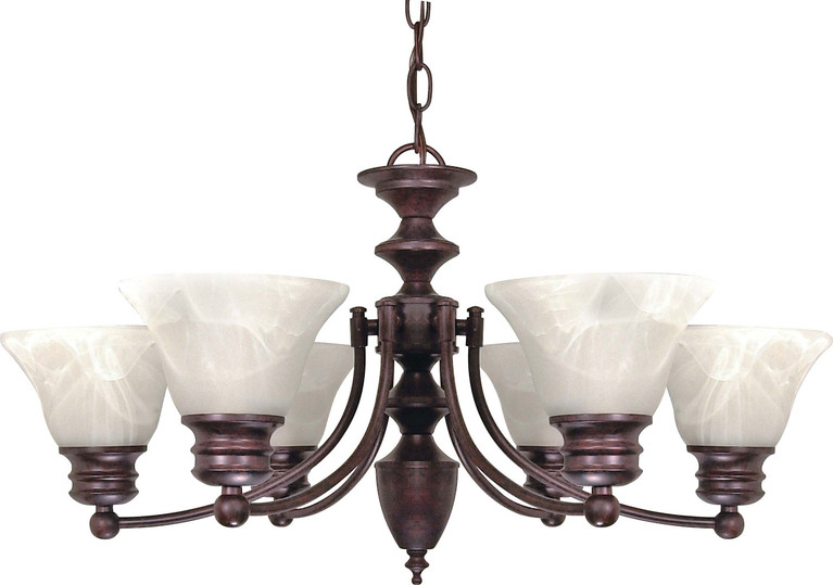 Nuvo Lighting - 60-358 - Six Light Chandelier - Empire - Old Bronze