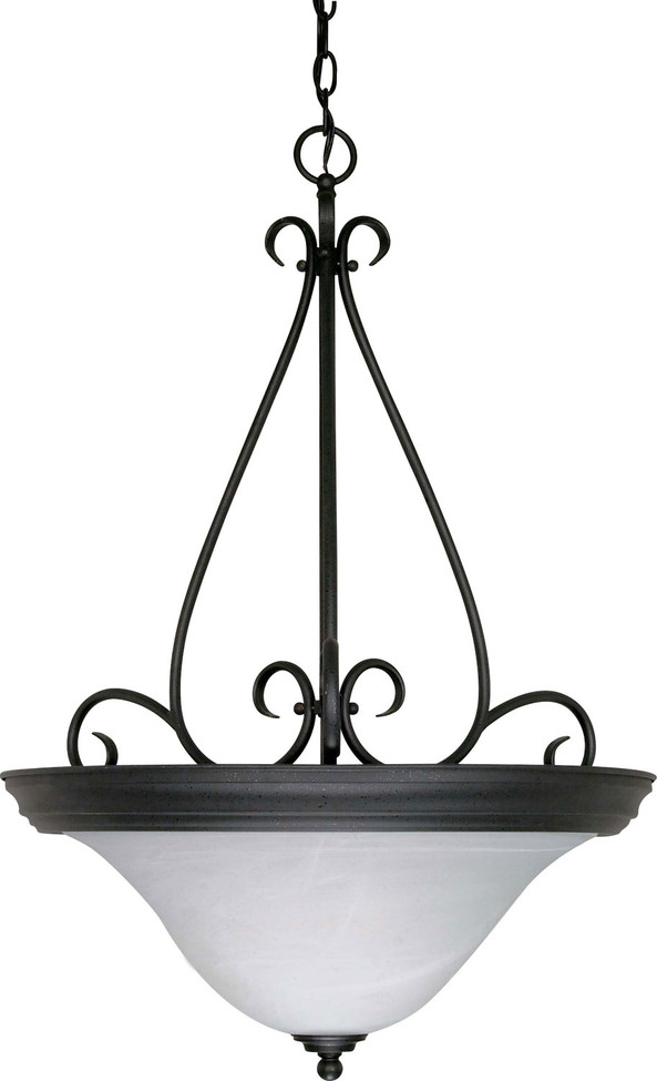 Nuvo Lighting - 60-385 - Three Light Pendant - Castillo - Textured Black