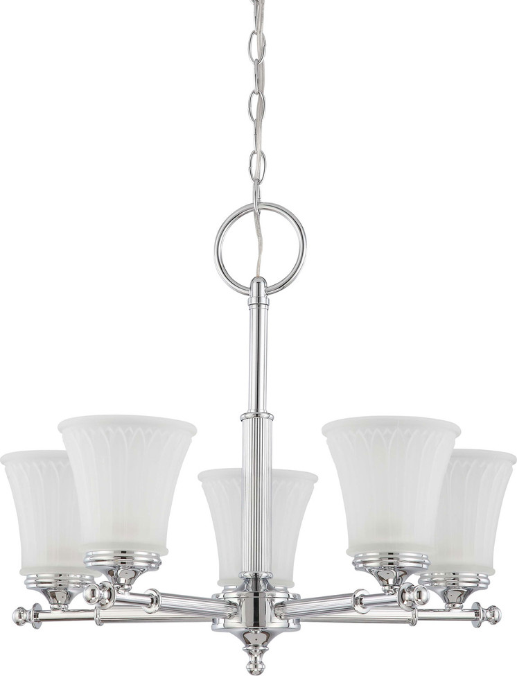 Nuvo Lighting - 60-4265 - Five Light Chandelier - Teller - Polished Chrome