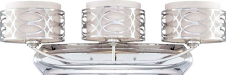 Nuvo Lighting - 60-4623 - Three Light Vanity - Harlow - Polished Nickel