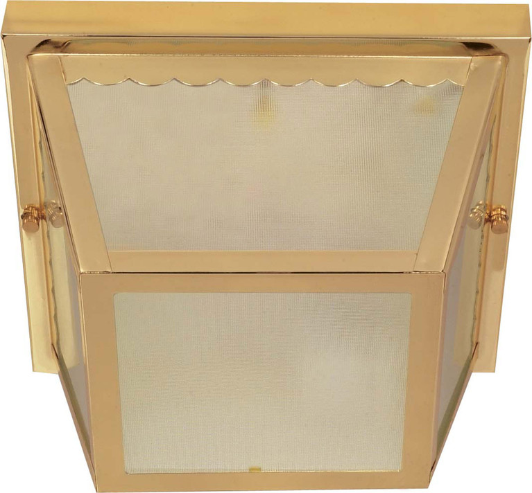 Nuvo Lighting - 60-471 - Two Light Flush Mount - Carport - Polished Brass