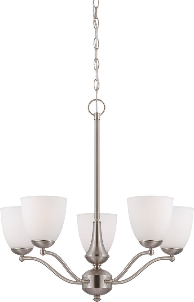 Nuvo Lighting - 60-5035 - Five Light Chandelier - Patton - Brushed Nickel