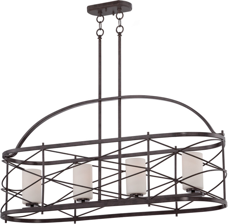 Nuvo Lighting - 60-5338 - Four Light Island Pendant - Ginger - Old Bronze