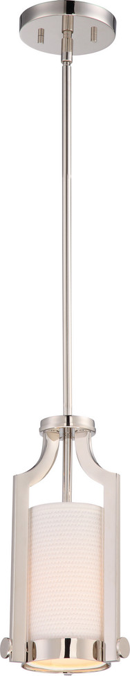Nuvo Lighting - 60-5884 - One Light Mini Pendant - Meadow - Polished Nickel