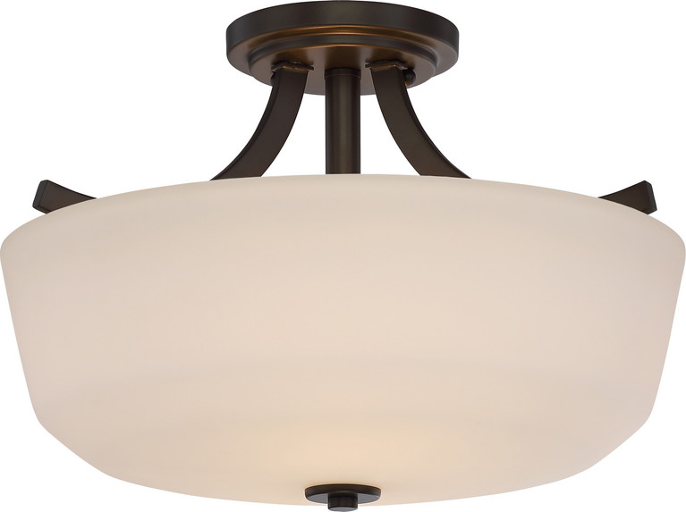Nuvo Lighting - 60-5926 - Two Light Semi Flush Mount - Laguna - Forest Bronze