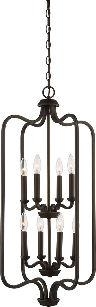 Nuvo Lighting - 60-5972 - Eight Light Pendant - Willow - Forest Bronze