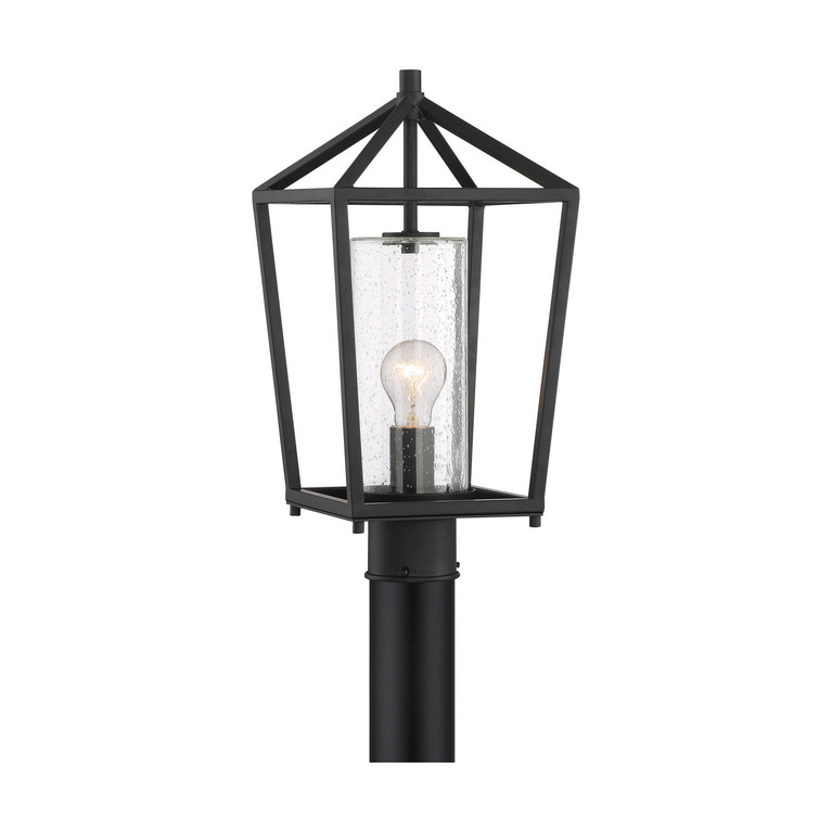 Nuvo Lighting - 60-6595 - One Light Post Lantern - Hopewell - Matte Black
