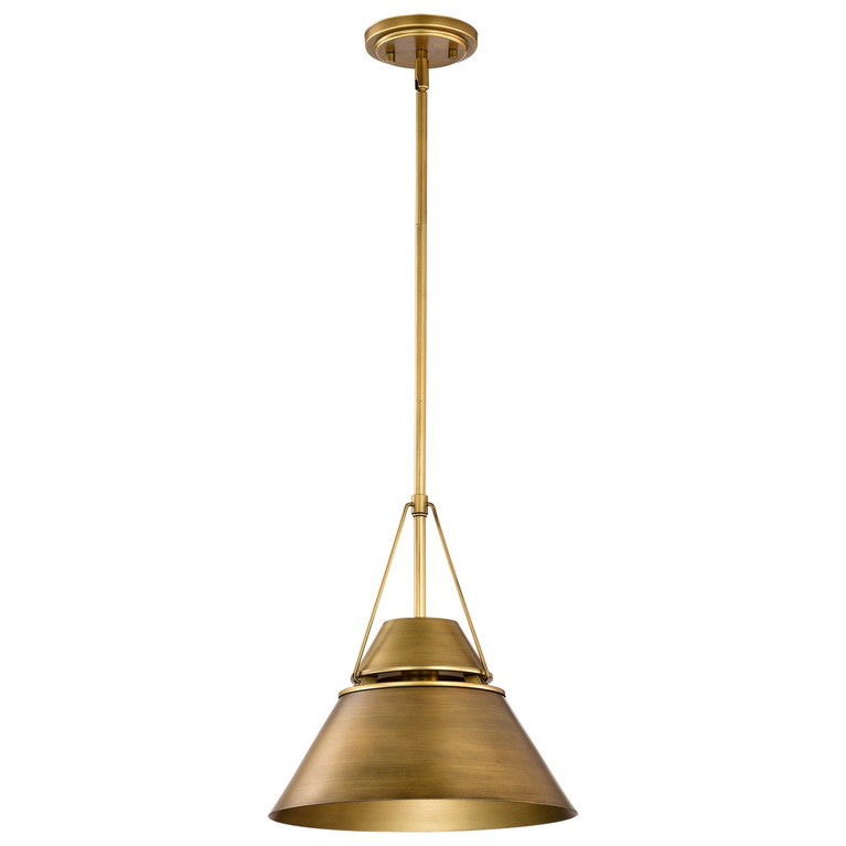 Nuvo Lighting - 60-7776 - One Light Pendant - Adina - Natural Brass