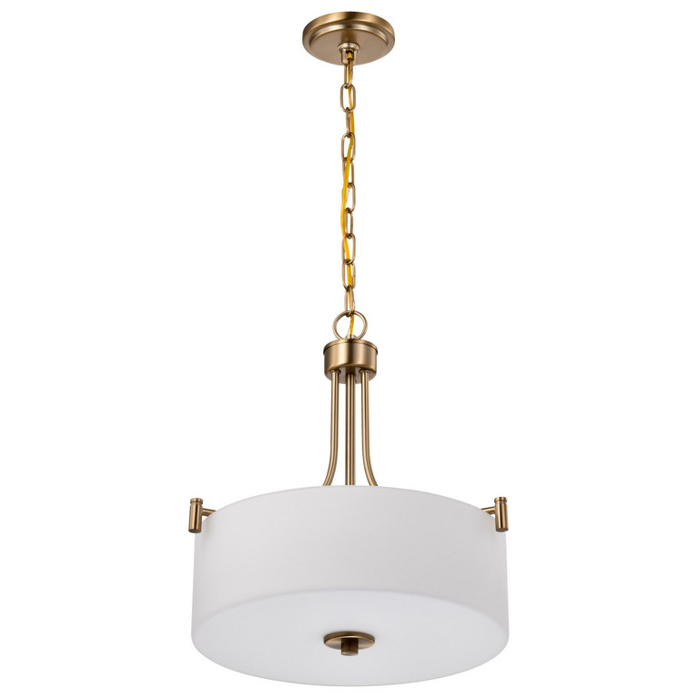 Nuvo Lighting - 60-8204 - Three Light Pendant - Liam - Burnished Brass