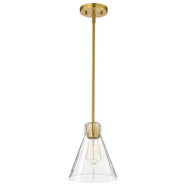 Nuvo Lighting - 60-8347 - One Light Mini Pendant - Gianna - Vintage Brass