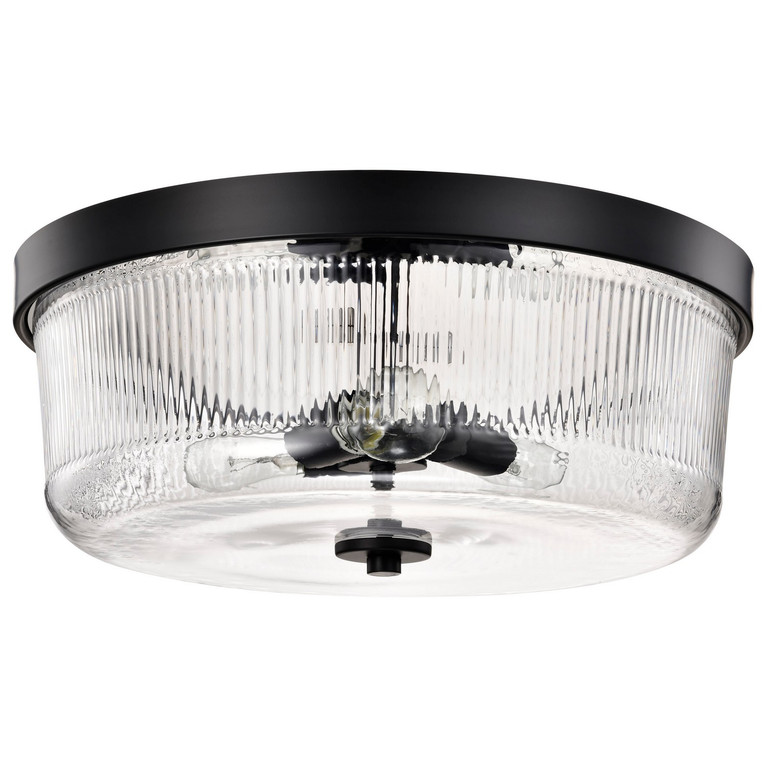 Nuvo Lighting - 60-8609 - Three Light Flush Mount - Grayson - Matte Black