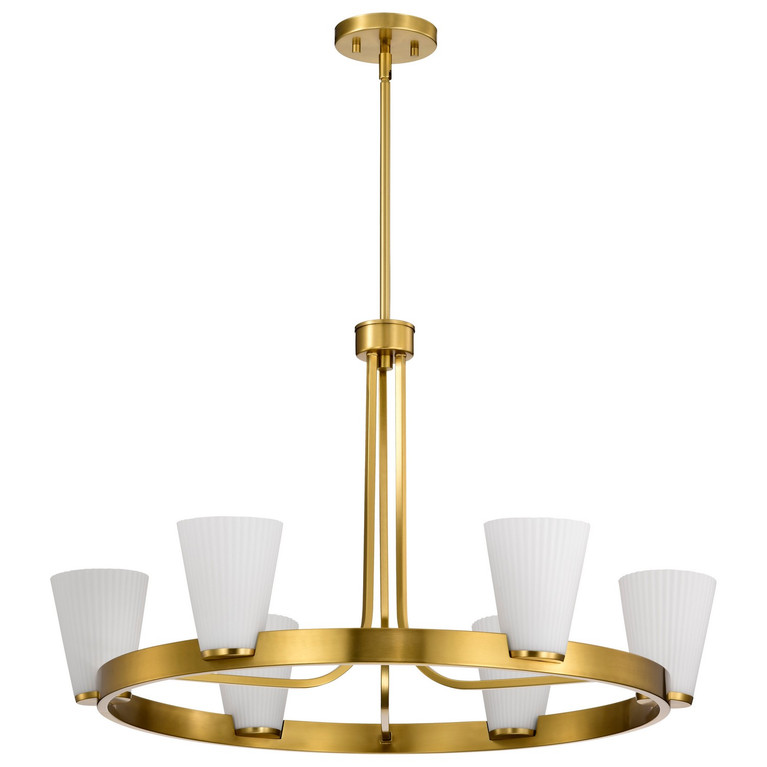 Nuvo Lighting - 60-8726 - Five Light Chandelier - Royale - Burnished Brass
