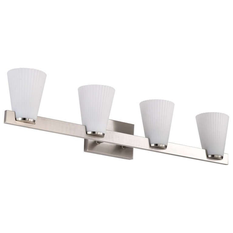 Nuvo Lighting - 60-8734 - Four Light Vanity - Royale - Brushed Nickel