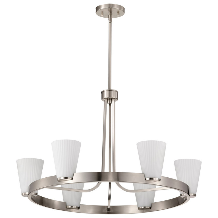 Nuvo Lighting - 60-8736 - Five Light Chandelier - Royale - Brushed Nickel