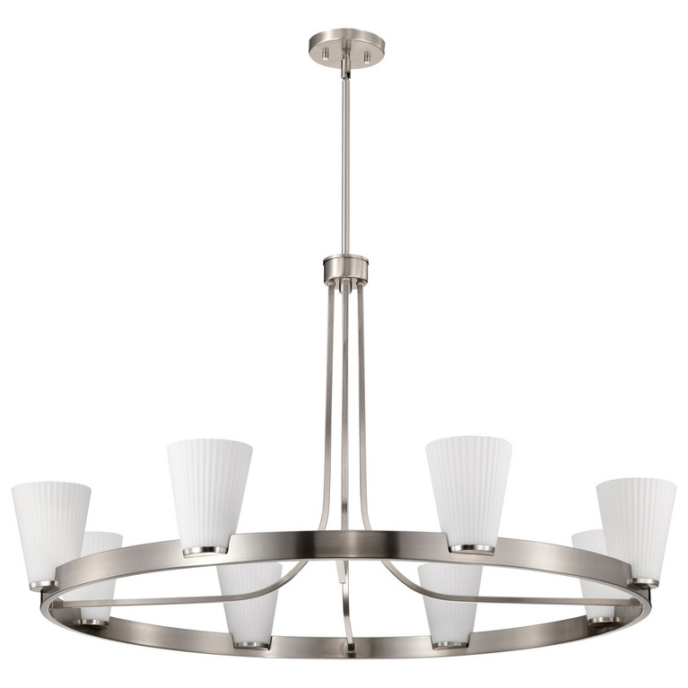 Nuvo Lighting - 60-8739 - Eight Light Chandelier - Royale - Brushed Nickel