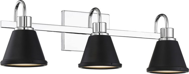 Nuvo Lighting - 62-1473 - LED Vanity - Bette - Polished Nickel / Matte Black