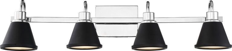 Nuvo Lighting - 62-1474 - LED Vanity - Bette - Polished Nickel / Matte Black