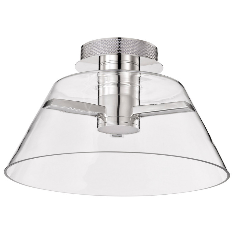 Nuvo Lighting - 62-2054 - LED Semi Flush Mount - Edmond - Polished Nickel