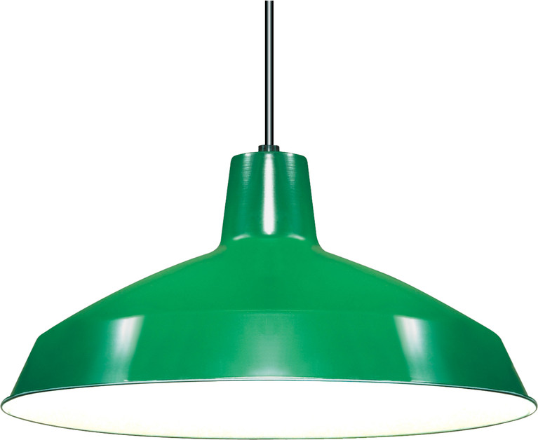 Nuvo Lighting - SF76-660 - One Light Pendant - Green / White Interior