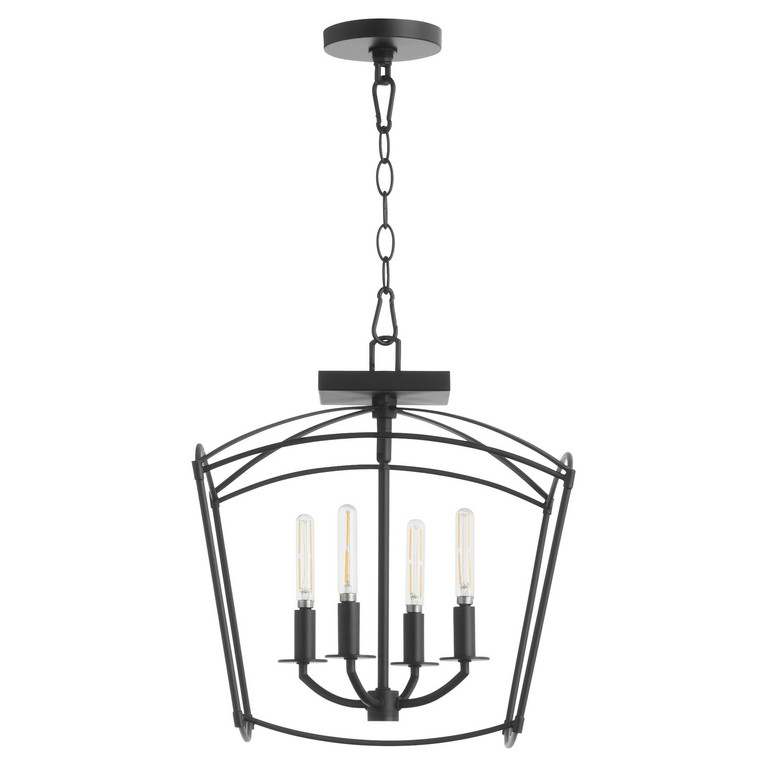 Quorum - 2812-14-59 - Four Light Dual Mount - Mantle - Matte Black