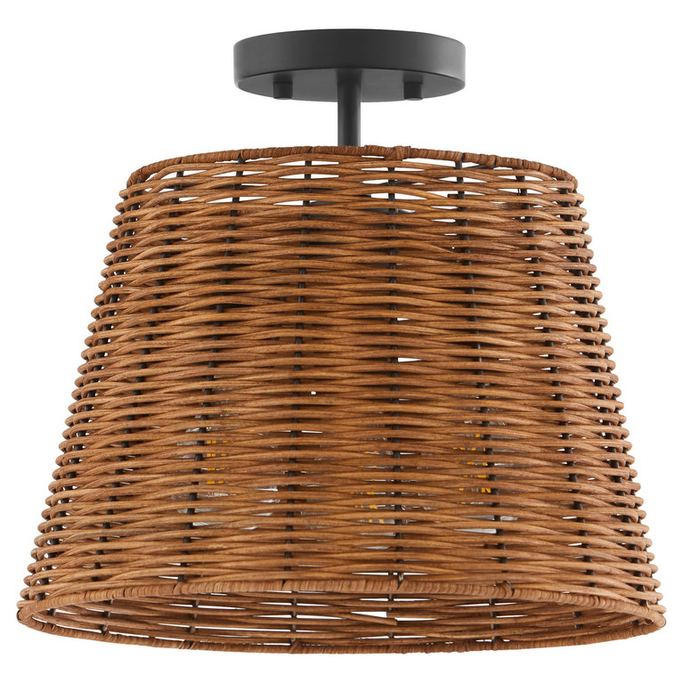 Quorum - 2893-13-59 - Three Light Semi Flush Mount - Robinson - Matte Black