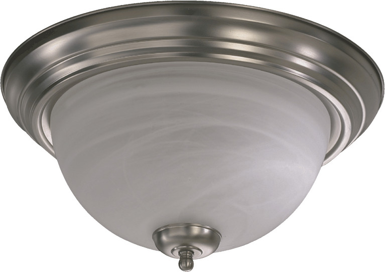 Quorum - 3066-15-65 - Three Light Ceiling Mount - 3066 Ceiling Mounts - Satin Nickel