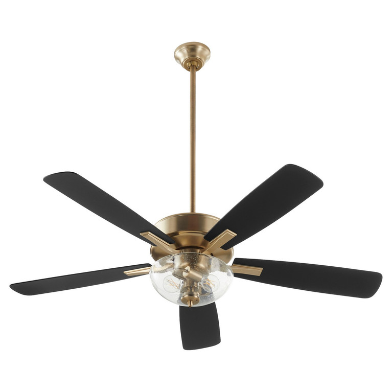 Quorum - 4525-2280 - 52 Ceiling Fan - Ovation - Aged Brass