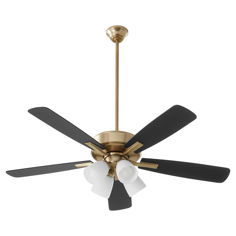 Quorum - 4525-480 - 52Ceiling Fan - Ovation - Aged Brass