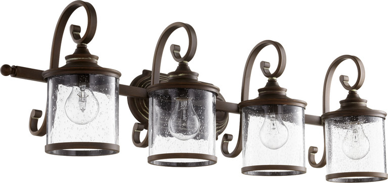 Quorum - 5073-4-39 - Four Light Vanity - San Miguel - Vintage Copper