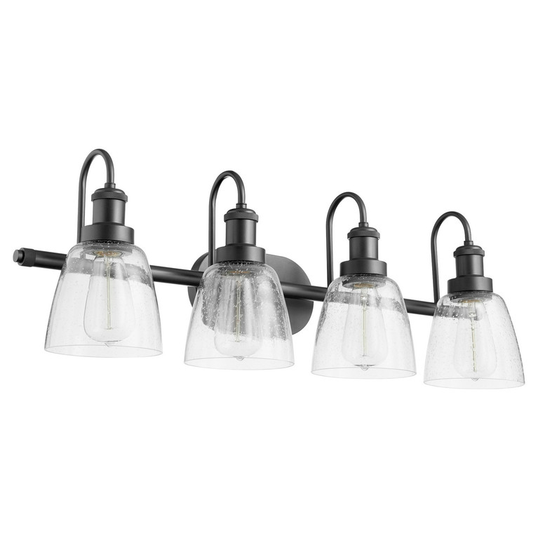 Quorum - 508-4-59 - Four Light Vanity - Hollis - Matte Black