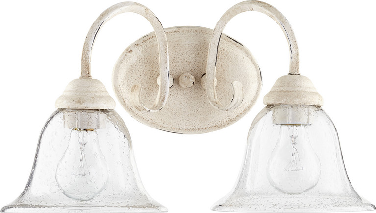 Quorum - 5110-2-170 - Two Light Vanity - Spencer - Persian White|Clear Seeded