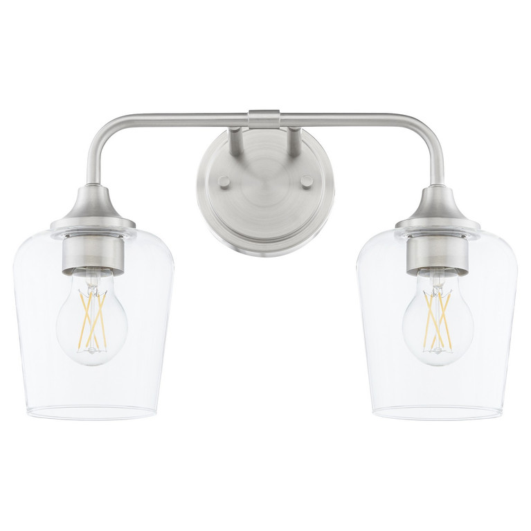 Quorum - 5313-2-65 - Two Light Vanity - Raymond - Satin Nickel